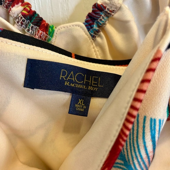 🌴NWT “Rachel Roy” White Vine Print Maxi Sundress w/ Waist Cutouts Size XL - Picture 9 of 17